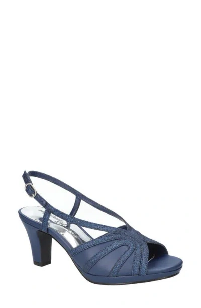 Easy Street Womens Starlight Heeled Sandals In Blue