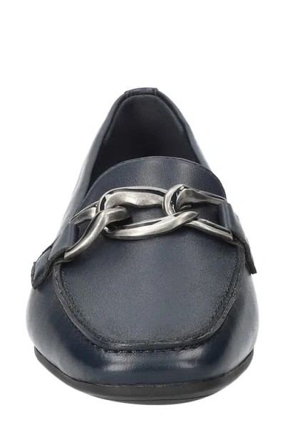 Easy Street Femi Womens Moc Closed Toe Slip-on Shoe In Blue