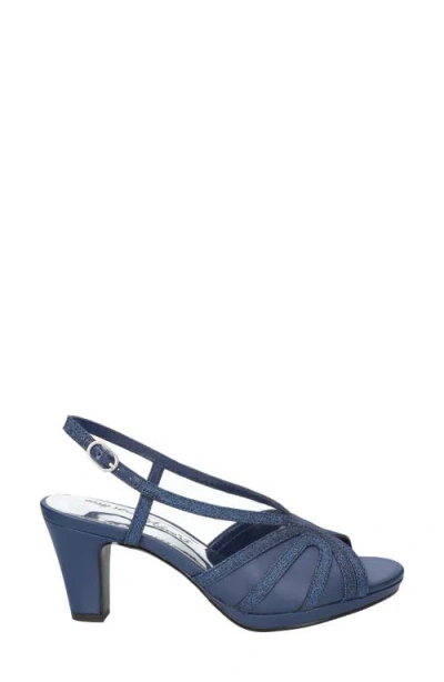 Easy Street Womens Starlight Heeled Sandals In Blue