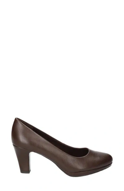 Easy Street Women's Equinox Platform Slip-on Pumps In Brown