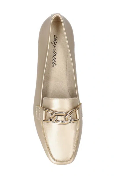 Easy Street Women's Femi Square-toe Slip-on Flats In Gold