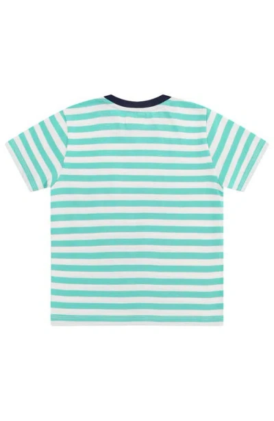 Lilly And Sid Lilly & Sid Sail The Seas Slogan T-shirt In Green