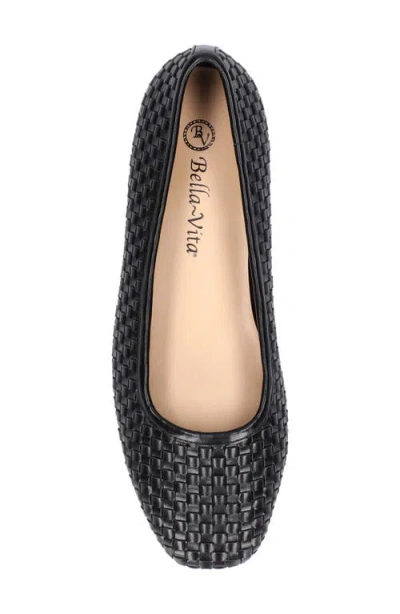 Bella Vita Kimiko Womens Slip On Dressy Oxfords In Black