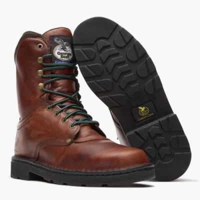 Georgia Boot Padded Eagle Light Work Boot In Brown