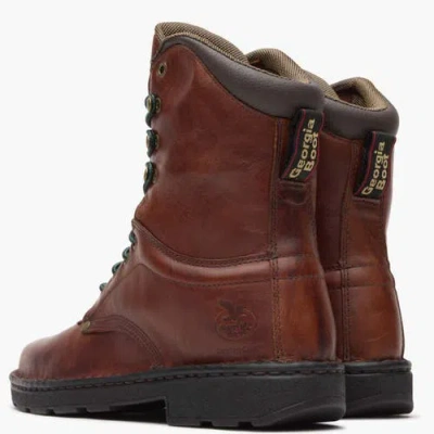 Georgia Boot Padded Eagle Light Work Boot In Brown