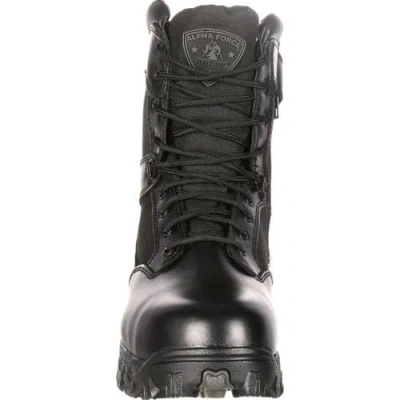 Rocky Zipper Composite Toe Public Service Boot In Black