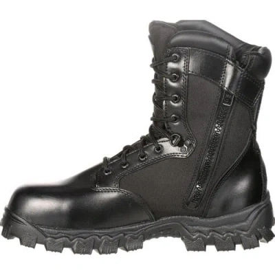 Rocky Zipper Composite Toe Public Service Boot In Black