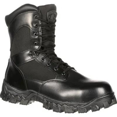 Rocky Zipper Composite Toe Public Service Boot In Black