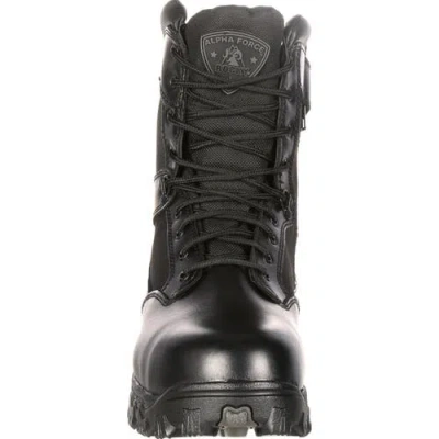 Rocky Zipper Composite Toe Public Service Boot In Black