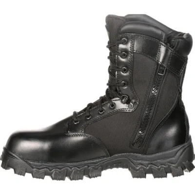 Rocky Zipper Composite Toe Public Service Boot In Black