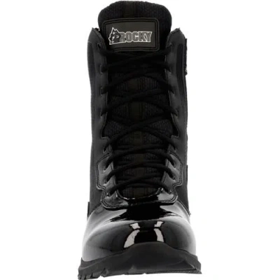 Rocky 8" Side Zip Public Service Boot In Black