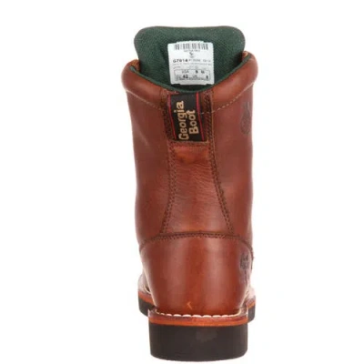Georgia Boot Padded Farm And Ranch Lacer Work Boot In Brown