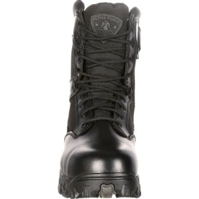 Rocky Zipper Composite Toe Public Service Boot In Black