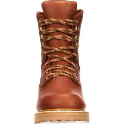 Georgia Boot Slip Resistant Padded Wedge Work Boot In Brown