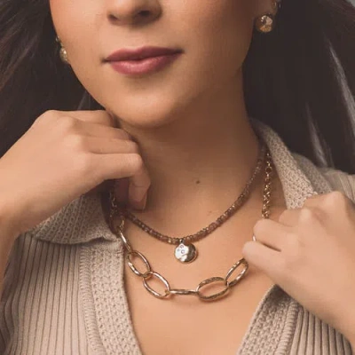 Collection 1304 Infinity Earrings In Brown