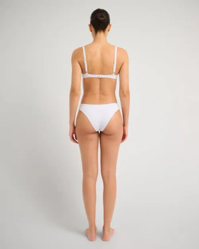 Onia Micro Polka Dot Chiara Bikini Bottom In White