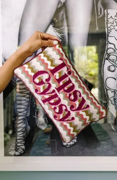 Furbish Needlepoint Pillow In Multi