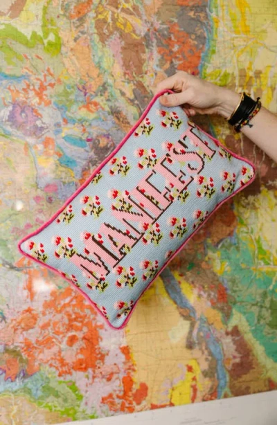 Furbish Needlepoint Pillow In Multi