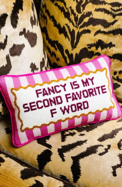 Furbish Needlepoint Pillow In Multi