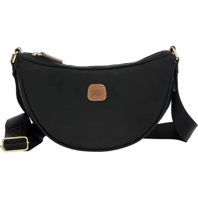 Bric's X-travel Mini Halfmoon Bag In Black