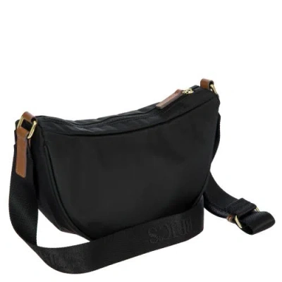 Bric's X-travel Mini Halfmoon Bag In Black