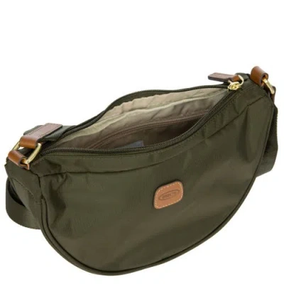 Bric's X-travel Mini Halfmoon Bag In Green