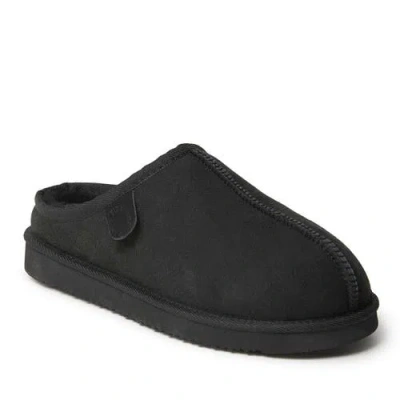 Dearfoams Fireside Grafton Genuine Shearling Clog Slipper In Black
