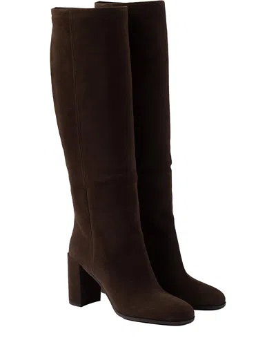 Prada Classic Knee-high Boots In Brown