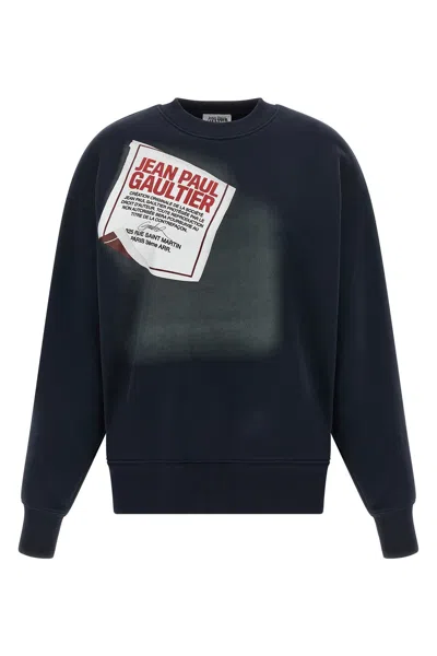 Jean Paul Gaultier 'the Label' Crew Neck Sweatshirt In Black