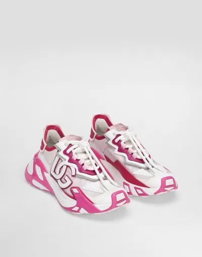 Dolce & Gabbana Day Faster Viscose Fabric Sneakers In Multi