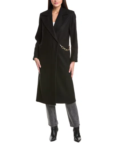 Allsaints Simone Wool & Cashmere-blend Coat In Black