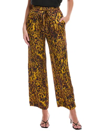 Allsaints Tyler High Rise Abstract Print Pants In Purple