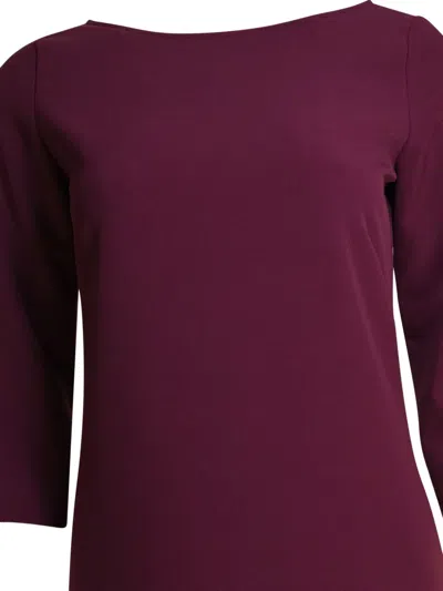 Semper Bordeaux Elastane Dress In Red