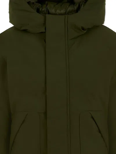 Save The Duck Hooded Padded Jacket In Green