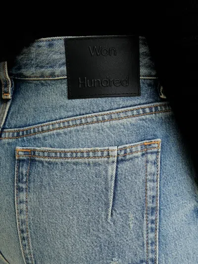 Won Hundred Logo-patch Jeans In Blue