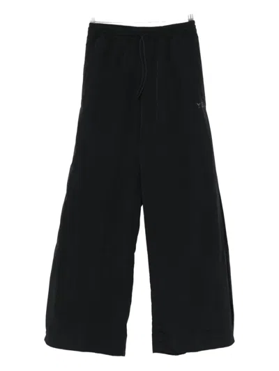 Y-3 Drawstring Wide-leg Sweatpants In Black