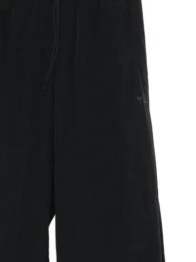 Y-3 Drawstring Wide-leg Sweatpants In Black