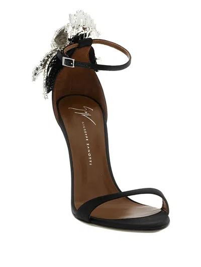 Giuseppe Zanotti 105mm Clandestino Jewel-embellished Stiletto Heeled Sandals In Black