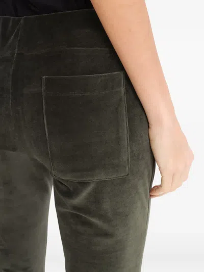 Lygia & Nanny Plush Evan Flared Trousers In Green