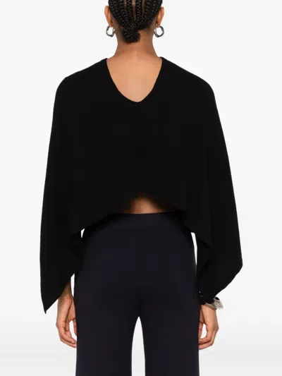 Bompard Cashmere Poncho In Black