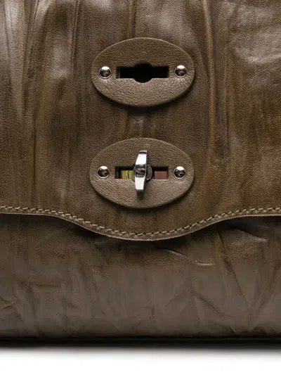 Zanellato 'postina Media' Shoulder Bag In Green