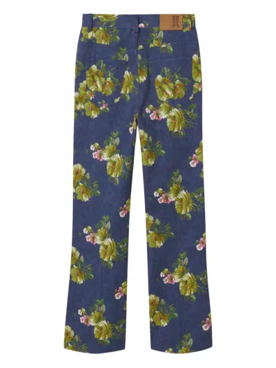 La Doublej The Cropped Flare Jean In Riptide In Blue