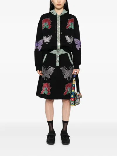 Chopova Lowena Black Quimby Midi Skirt In Black