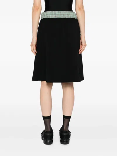 Chopova Lowena Black Quimby Midi Skirt In Black
