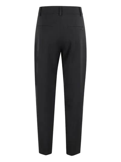 Seventy Flat-front Trousers In Black