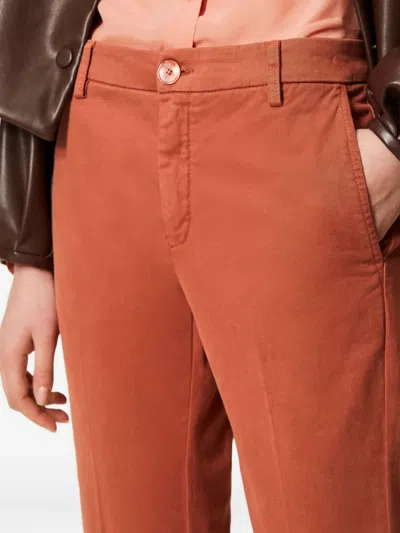 Twinset Flared Trousers In Orange
