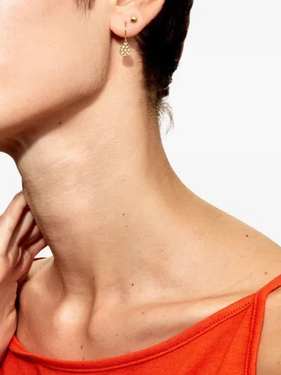 Noguchi 14k Yellow Gold Diamond Drops Earrings In Gold