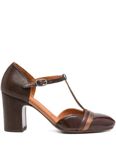 Chie Mihara 65mm Miver Sequin-embellished T-bar Pumps In Brown