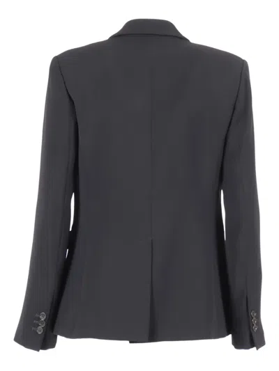 P.a.r.o.s.h Tailored Black Blazer With Single-button Closure In Black