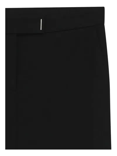 Hugo Boss Crease-resistant Slim-fit Trousers In Herringbone Jersey In Black